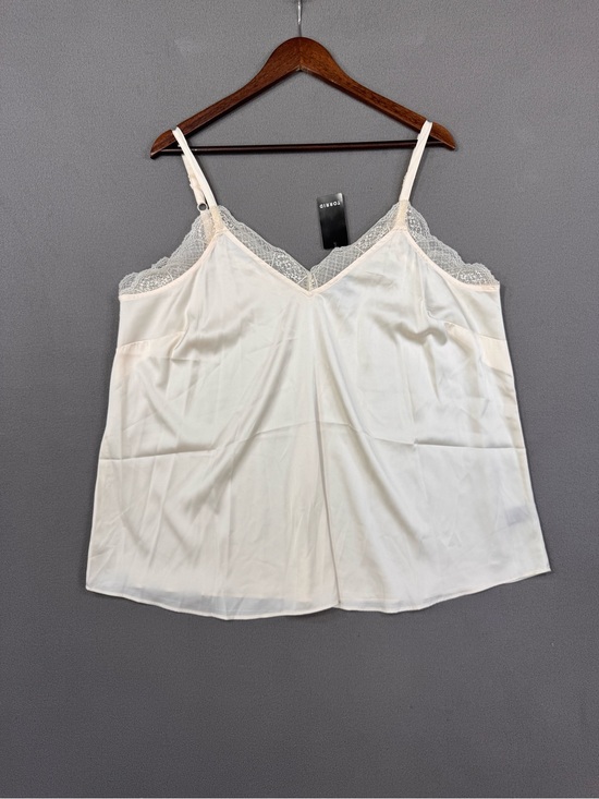 torrid Tops - Torrid Satin Lace Trim Cami Ivory, Whisper White, Camisole, 1X